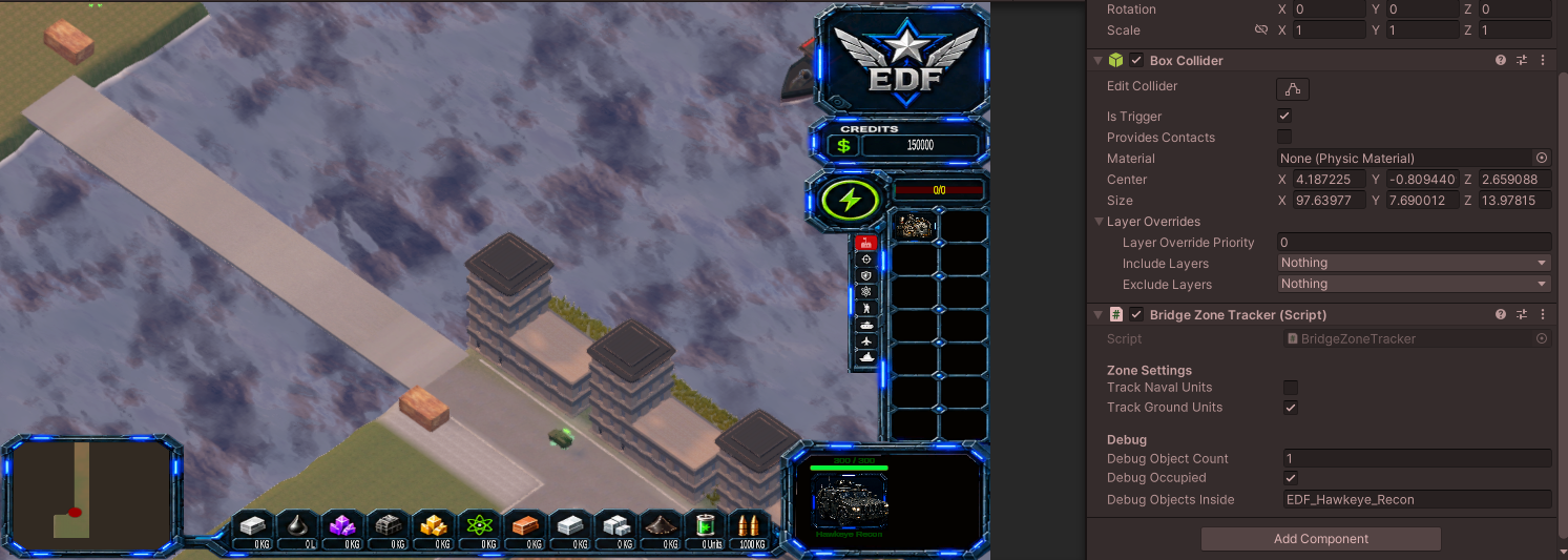 Building the bridge mechanics.